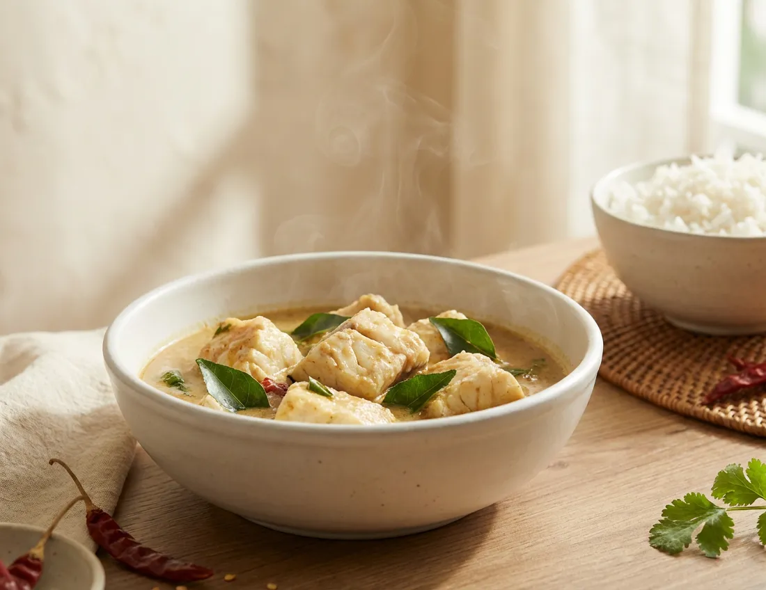 Island Fish Curry with Coconut & Curry Leaves